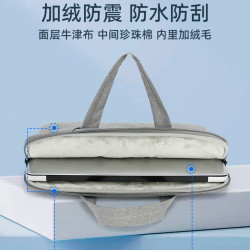 適用華爲Matebook13/14/D14/D15/D16/13s/14s/16s電腦包XPro手提包13.3 14 14.2 15.6 16寸加絨收納袋保護套