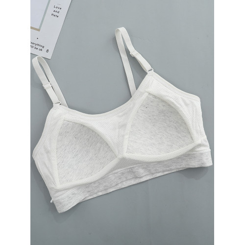 無縫少女內衣初中學生發育期小女孩防凸點薄款大童背心高中生文胸