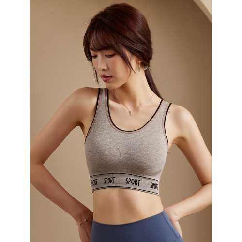 浪莎瑜珈運動內衣女美背薄款高強度跑步防震聚攏防下垂無鋼圈文胸
