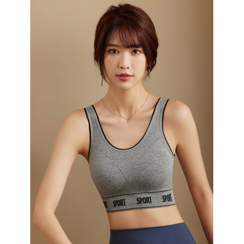 浪莎瑜珈運動內衣女美背薄款高強度跑步防震聚攏防下垂無鋼圈文胸