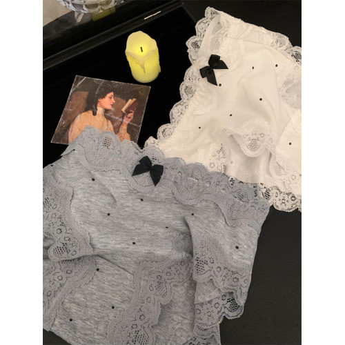 舒適透氣a類純棉女士三角褲2026新款女生不夾屁屁中腰蕾絲內褲女