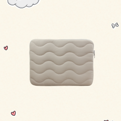 優質防水PU面料蓬松泡芙Puffy加絨內裡防震適用蘋果Macbook13.3air14/16Pro筆記型電腦內膽包保護套