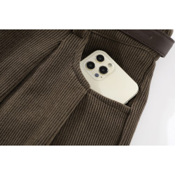 XinmonLee復古垂感拖地濶腿高腰顯瘦休閒褲女秋季寬鬆直筒長褲子