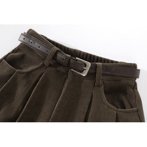 XinmonLee復古垂感拖地濶腿高腰顯瘦休閒褲女秋季寬鬆直筒長褲子