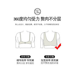 無痕內衣女大胸顯小胸薄款聚攏收副乳防下垂無鋼圈大碼背心式文胸