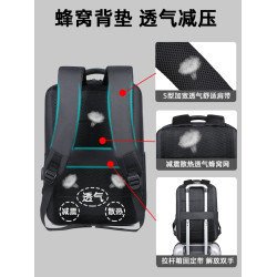 雙肩電腦包商務後後背包男17.3英寸筆電適用雷神911MT黑武士3代ZERO