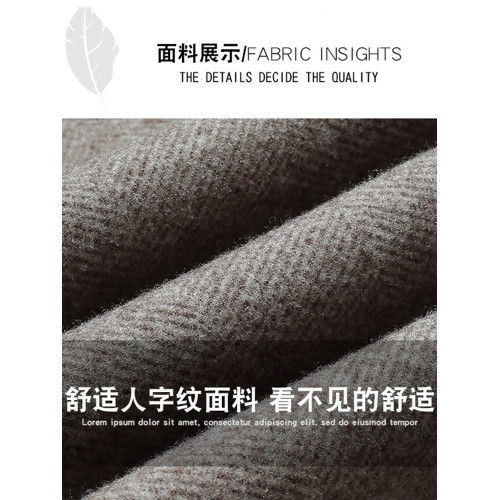 啄木鳥毛呢褲子女秋冬2025年新款加厚顯瘦加絨女褲冬季小腳哈倫褲