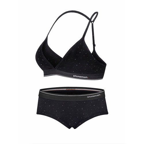 stonemen【源自澳洲】薄款法式三角杯文胸無鋼圈美背內衣女彩點