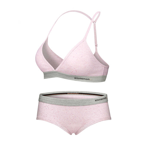 stonemen【源自澳洲】薄款法式三角杯文胸無鋼圈美背內衣女彩點