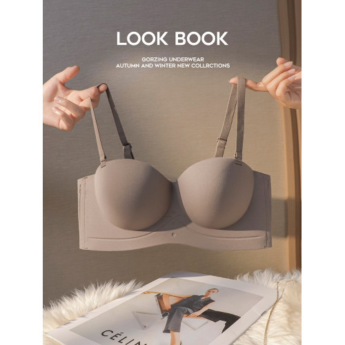 聚攏內衣女小胸顯大收副乳防下垂2025新款爆款無痕平胸塑形文胸罩