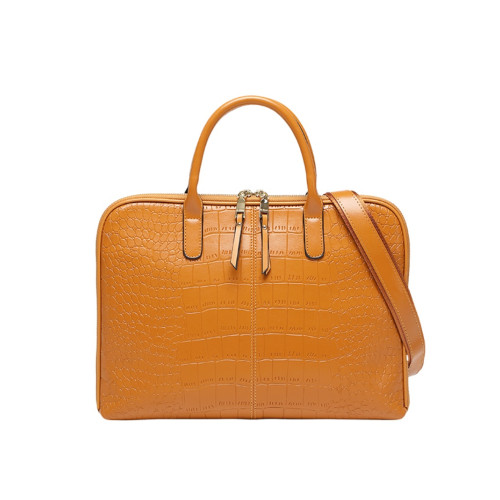 電腦包女士2024公文包適用皮包聯想惠普筆電14女簡約13寸真皮高級