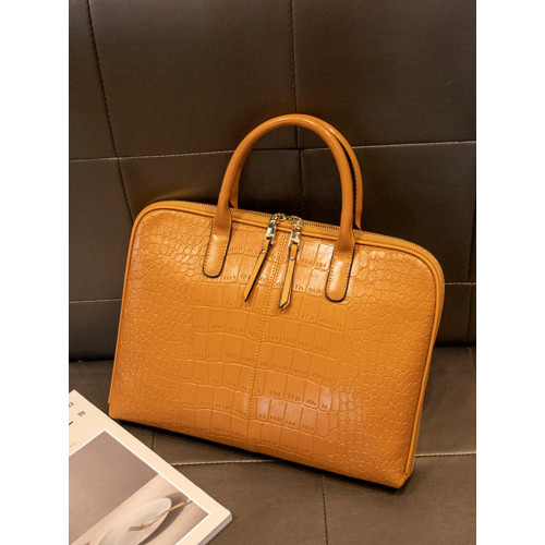 電腦包女士2024公文包適用皮包聯想惠普筆電14女簡約13寸真皮高級