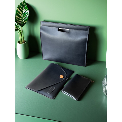 皮質大容量電腦包13英寸14女15.6男商務通勤公文包適用蘋果macbookairpro華爲筆記型電腦手提包16寸