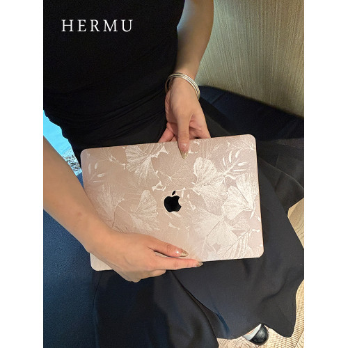 禾沐2026款M4創意M5pro14寸macbookair保護殼女生M1軟13寸適用蘋果電腦保護套m3皮質15筆電m2全包mac外殼16