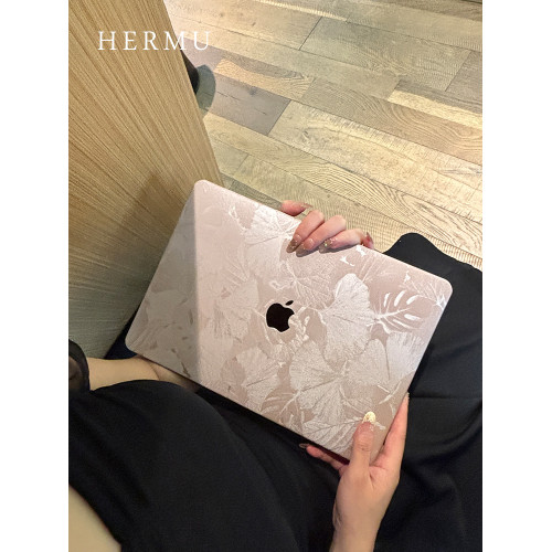 禾沐2026款M4創意M5pro14寸macbookair保護殼女生M1軟13寸適用蘋果電腦保護套m3皮質15筆電m2全包mac外殼16