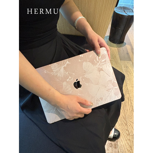 禾沐2026款M4創意M5pro14寸macbookair保護殼女生M1軟13寸適用蘋果電腦保護套m3皮質15筆電m2全包mac外殼16