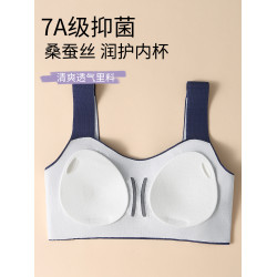 貓人內衣學生初中女青少年發育期高中生少女文胸青春運動防震文胸