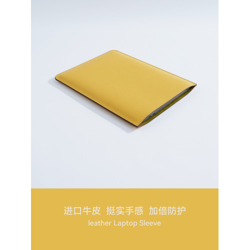 牛皮適用m4macbookAir13保護套m2air殼pro14寸13寸m1內膽包m3macbookpro適用華爲matebook14保護殼可攜式滑鼠墊