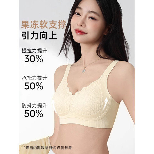 粉底液內衣女無痕隱形小胸聚攏全罩杯無鋼圈提拉美背文胸2025夏季