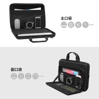 硬殼筆記型電腦包適用蘋果華爲Matebook14寸小米聯想13寸防震單肩斜背收納包15.6寸拯救者17寸r9000遊戯本包