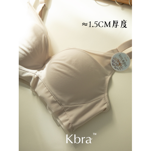 Kbra日本100%真絲桑蠶絲內衣女秋冬小胸聚攏防下垂收副乳透氣文胸