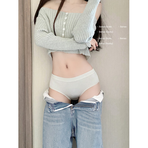 運動內褲女生純棉抑菌全棉襠低腰女士無痕簡約2025新款三角短褲女