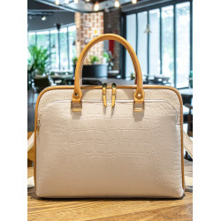 新款筆記型電腦包包女時尚14寸適用蘋果聯想華碩13簡約真皮公文包