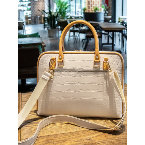 新款筆記型電腦包包女時尚14寸適用蘋果聯想華碩13簡約真皮公文包