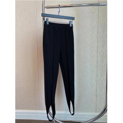 歐洲站2025年早春新品時髦復古蹬腳腿精緊致高密彈力塑形踩腳褲女