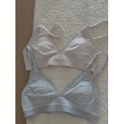 莫代爾羊絨小奶皮 常呵護法式深V無痕三角杯無鋼圈大胸顯小文胸