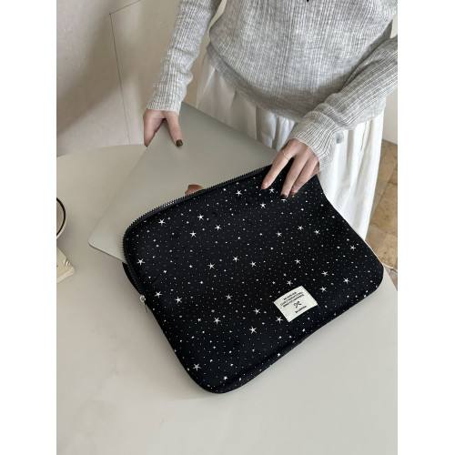 筆記型電腦包14寸2024新款韓國ins星星ipad包收納適用macbookair/pro13.3蘋果聯想華爲15.6內膽包16女