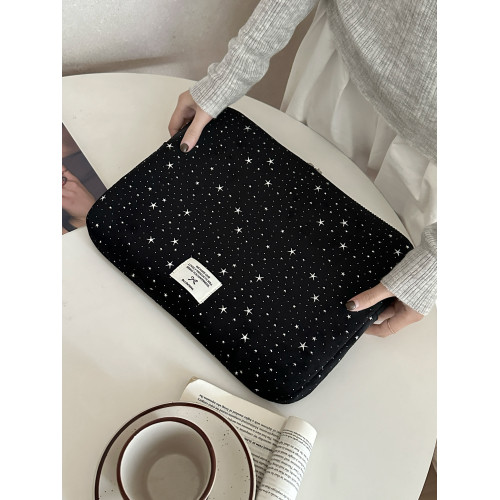 筆記型電腦包14寸2024新款韓國ins星星ipad包收納適用macbookair/pro13.3蘋果聯想華爲15.6內膽包16女
