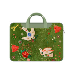 升級款手提斜背皮革電腦包男女適用蘋果Air13華爲matebook14聯想拯救者惠普戴爾小米17/16/15寸筆電內膽包