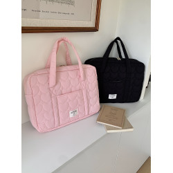 單肩包女高顔值通勤百搭大容量適用筆記型電腦14/16寸手提蘋果MacBookAir/Pro15聯想華爲內膽包