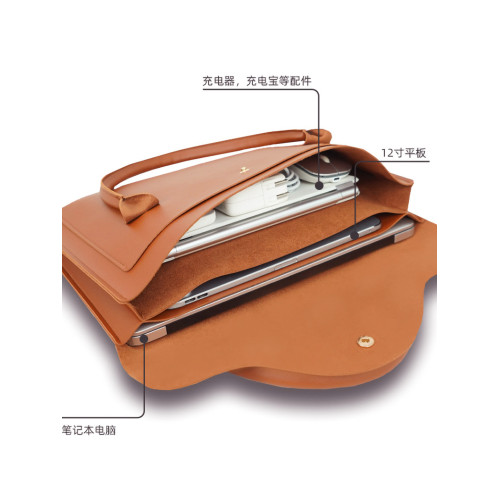 2025新款防水大容量筆記型電腦包適用華爲蘋果matebook air13.3寸14寸15寸16寸手提包筆電包上班通勤公文包