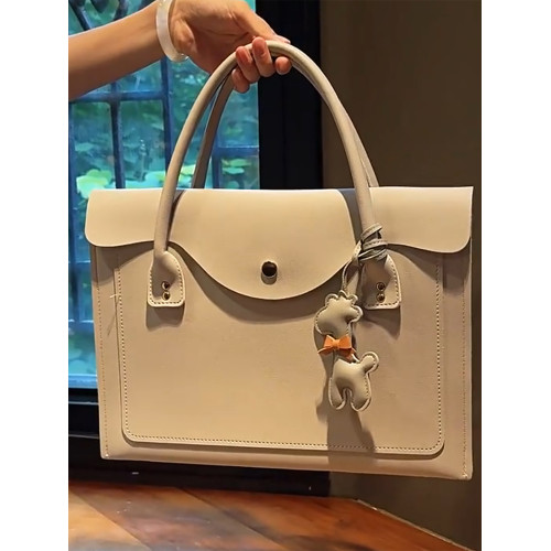 2025新款防水大容量筆記型電腦包適用華爲蘋果matebook air13.3寸14寸15寸16寸手提包筆電包上班通勤公文包