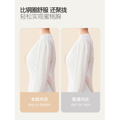 都市麗人果凍軟支撐內衣女撞色隱形無痕透氣文胸罩聚攏小胸無鋼圈