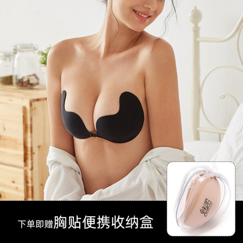 薄款胸貼女小胸聚攏防滑胸罩隱形文胸吊帶乳貼裹胸無肩帶內衣夏季