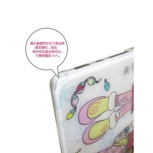 RUKAWAZx鳥鳥一聯名原創冬日廻憶動漫日系適用蘋果電腦筆電MacbookproM3/air 13/16/14寸滿天星亮面