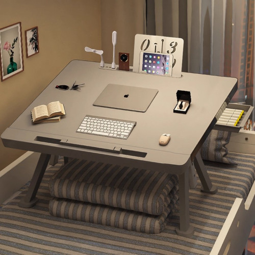 德國床上小桌子可折曡床上桌學生宿捨書桌移動小桌板加大多功能