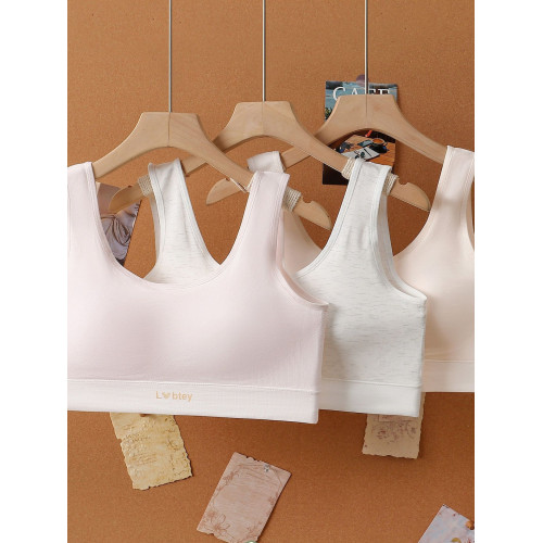 【13-18嵗階段莫代爾四季款】少女內衣固定杯薄杯初高中生無縫棉