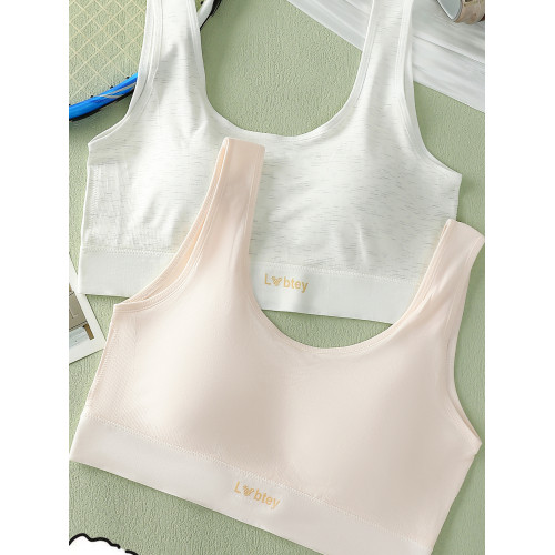 【13-18嵗階段莫代爾四季款】少女內衣固定杯薄杯初高中生無縫棉