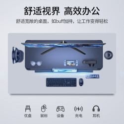 鹿爲金屬桌上型電腦顯示器增高架加寬加高帶收納槽電競桌面螢幕支架