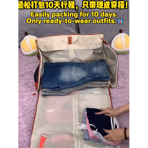 旅行要這樣打包！折曡式拉桿箱用行李包大容量手提長途旅遊收納包