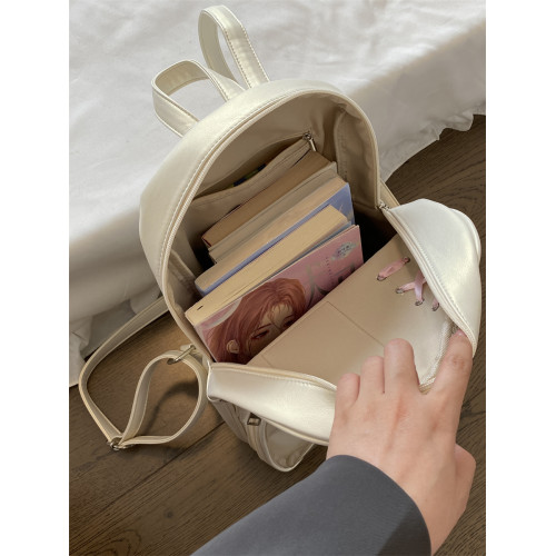 錢一波痛包|絲帶雙肩包後後背包15cm娃包三寸小卡透明層書包學生上課 錢一波痛包|絲帶雙肩包後後背包15cm娃包三寸小卡透明層書包學生上課