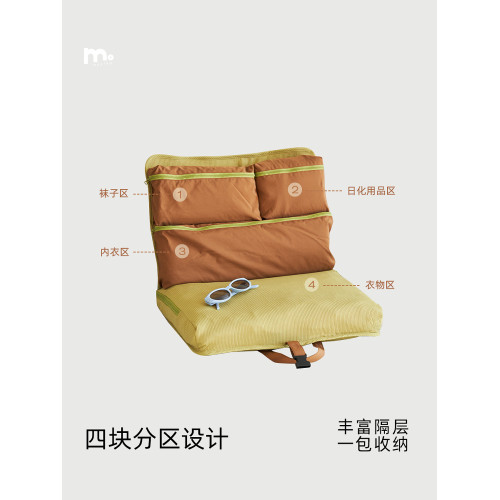 莫語 多功能旅行包可攜式大容量行李箱收納袋出行手提衣物登機包