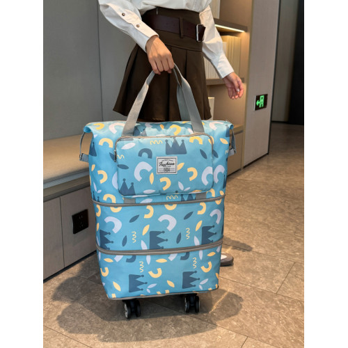 旅行包大容量可折疊帶輪行李袋手提待産包收納袋旅行袋運動健身包