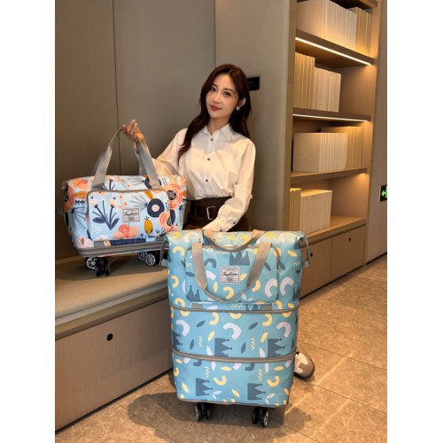旅行包大容量可折疊帶輪行李袋手提待産包收納袋旅行袋運動健身包