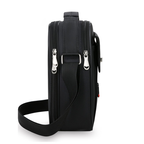 男士休閒單肩包多層耐用斜後後背包大容量商務休閒男包牛津布時尚後後背包