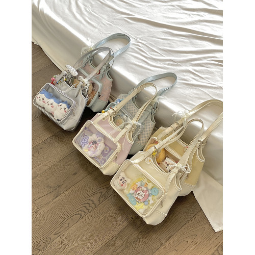 準備上岸的錢一波|小清新二次元穀子單肩包10cm娃包痛包日常百搭